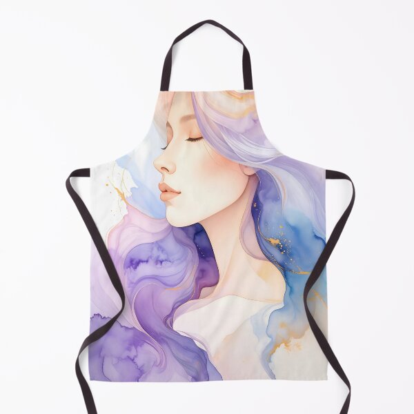 Item preview, Ethereal Woman Watercolor Portrait Pastel Abstract Art designed and sold by ToxicInkArt.