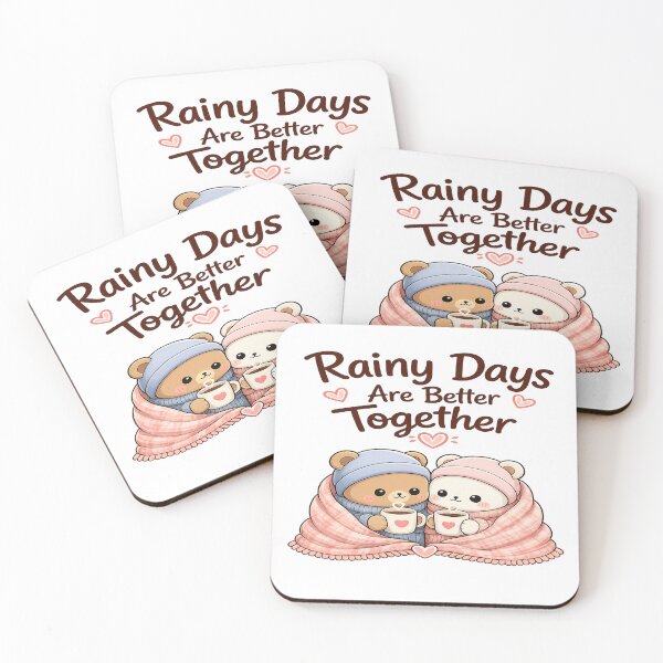Item preview, Rainy Days Are Better Together Bears designed and sold by Astra-Parallax.