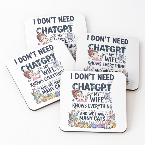 Item preview, Don't Need ChatGPT Wife Knows Everything designed and sold by RamyGallery.