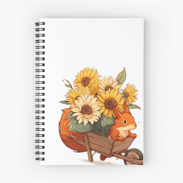 Item preview, Squirrel Sunflower Wheelbarrow designed and sold by pumsquare.