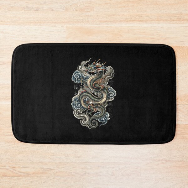 Item preview, Giant Flying Dragon in Japanese Art with Phrases designed and sold by Lkimi.