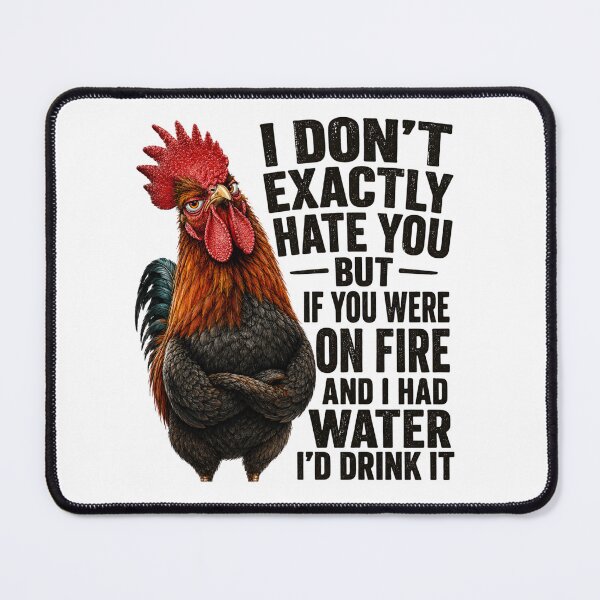 Item preview, Rooster Attitude Problem Funny Chicken designed and sold by HippyRikky.