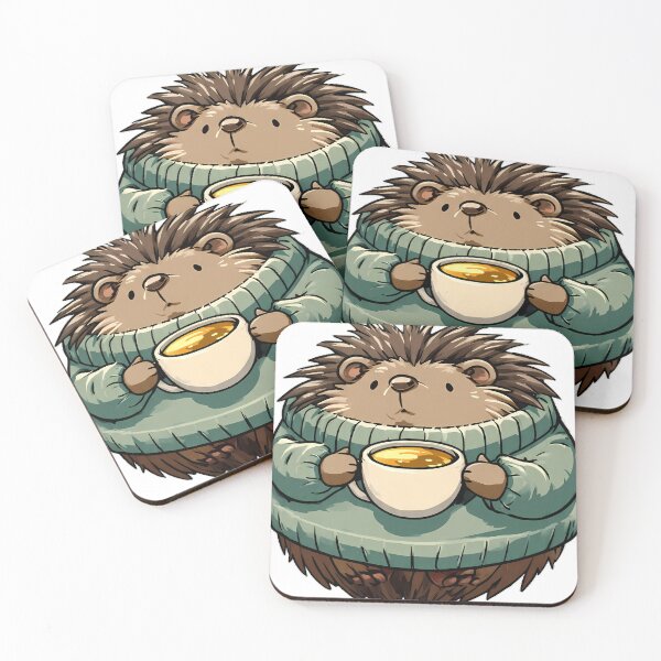 Item preview, Hedgehog Cozy Sweater Tea designed and sold by pumsquare.