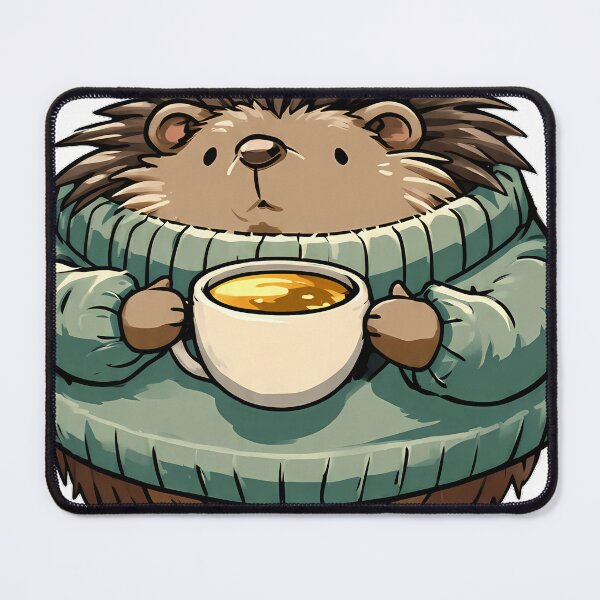 Item preview, Hedgehog Cozy Sweater Tea designed and sold by pumsquare.