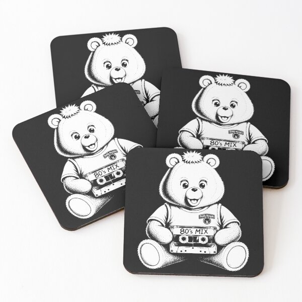 Item preview, Retro 80s Nostalgia Teddy Bear with Cassette Tape designed and sold by secondanchor.