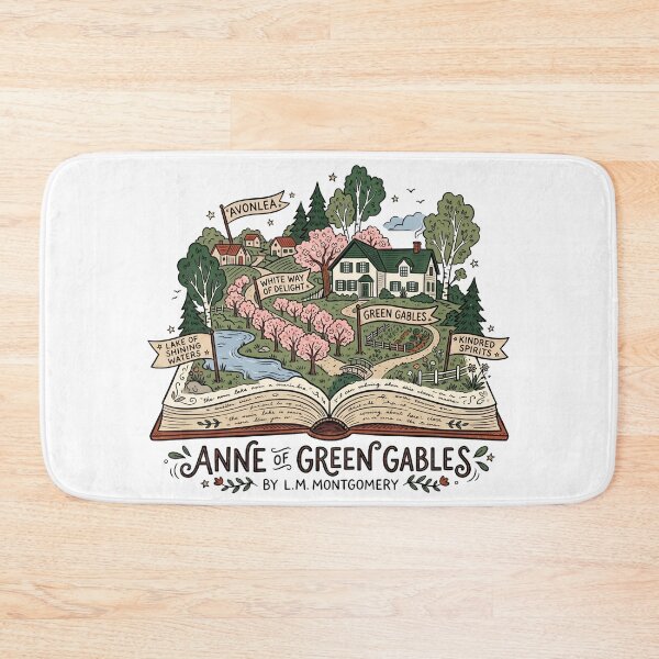 Item preview, There Is Such A Lot of Anne Book Text Silhouette Graphic designed and sold by Fenay Designs.