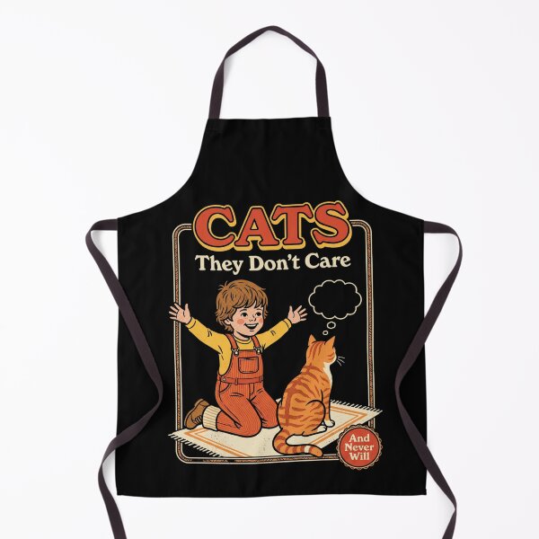 Item preview, Cats They Don't Care - Funny Retro Cat Owner Humor designed and sold by ZUVLEX.