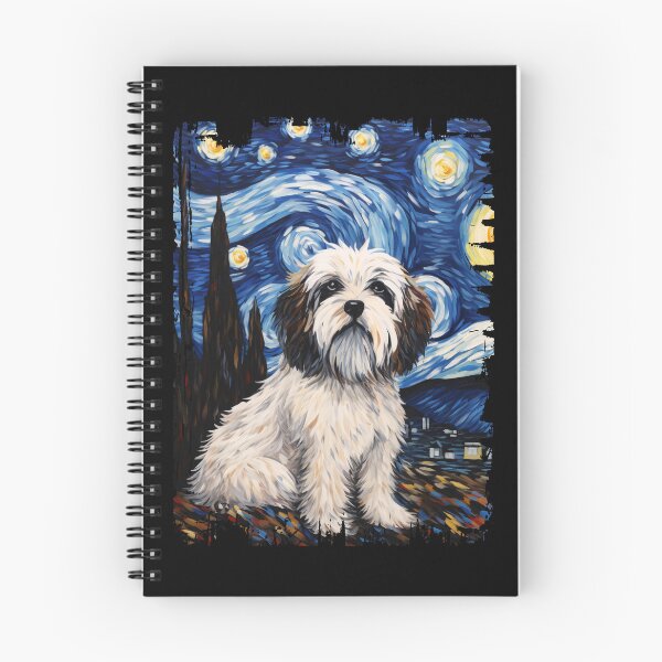 Item preview, Funny Tibetan Terrier Starry Night Illustration Mom Dad Kids designed and sold by rafaeltto.