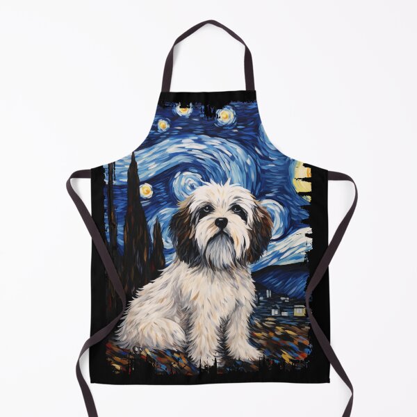 Item preview, Funny Tibetan Terrier Starry Night Illustration Mom Dad Kids designed and sold by rafaeltto.