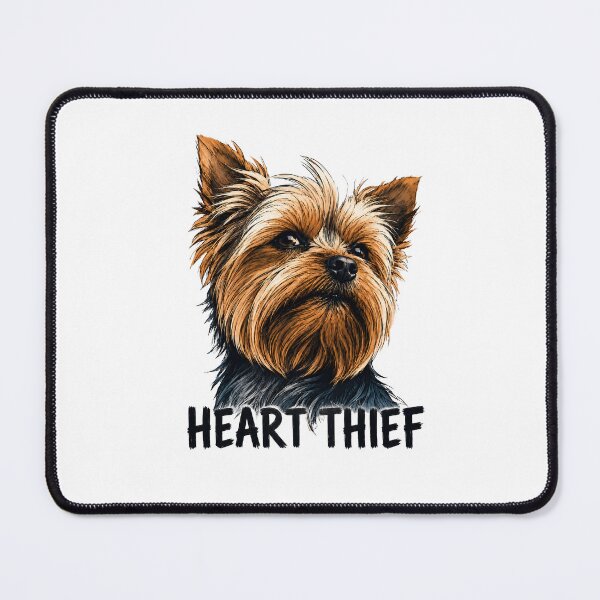 Item preview, Heart Thief Yorkie Dog designed and sold by olosra.