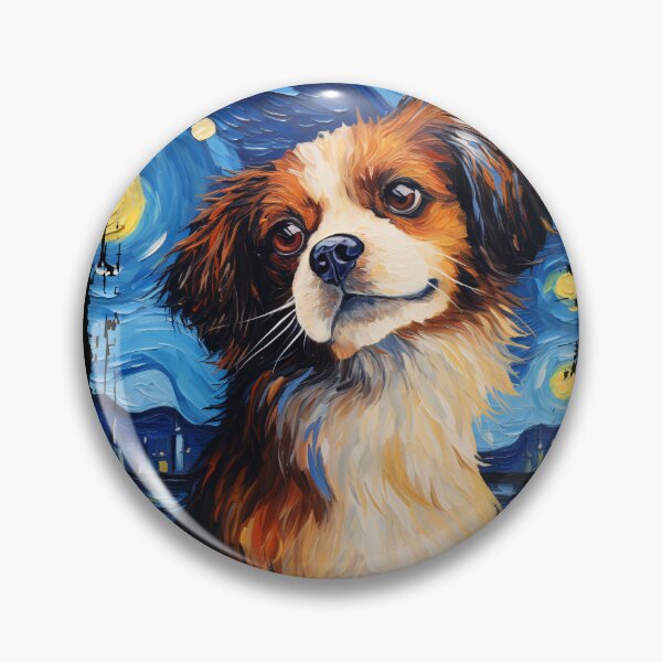 Item preview, Funny Tibetan Spaniel Starry Night Illustration Mom Dad Kids designed and sold by rafaeltto.