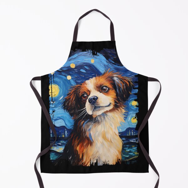 Item preview, Funny Tibetan Spaniel Starry Night Illustration Mom Dad Kids designed and sold by rafaeltto.
