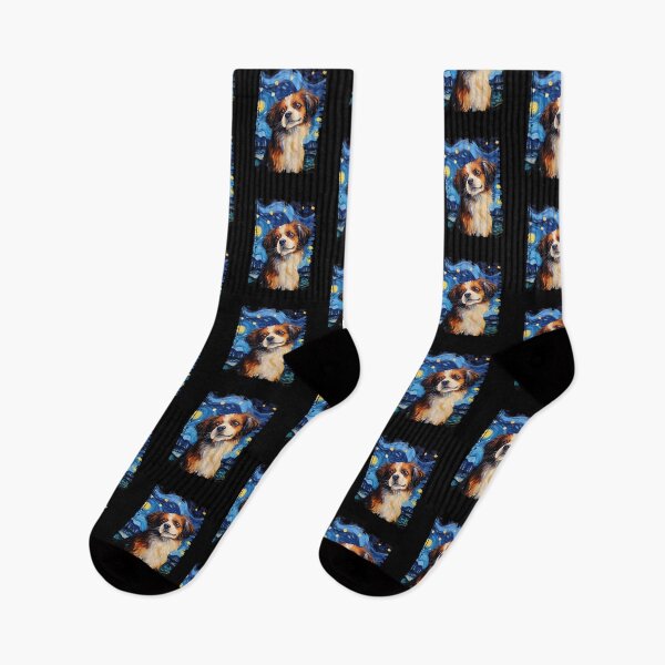 Item preview, Funny Tibetan Spaniel Starry Night Illustration Mom Dad Kids designed and sold by rafaeltto.