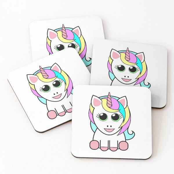 Item preview, Unicorn Rainbow Cute Chubby Kawaii Chibi designed and sold by gelahope.