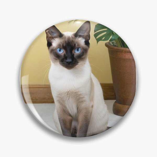 Item preview, Animals - Siamese Cat, Zen Portrait with Intense Blue Eyes designed and sold by DoodyPets.