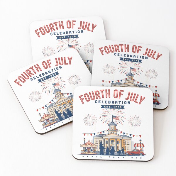 Item preview, Independence Day - Fourth of July Celebration Small Town USA designed and sold by ArcticFoxStudio.