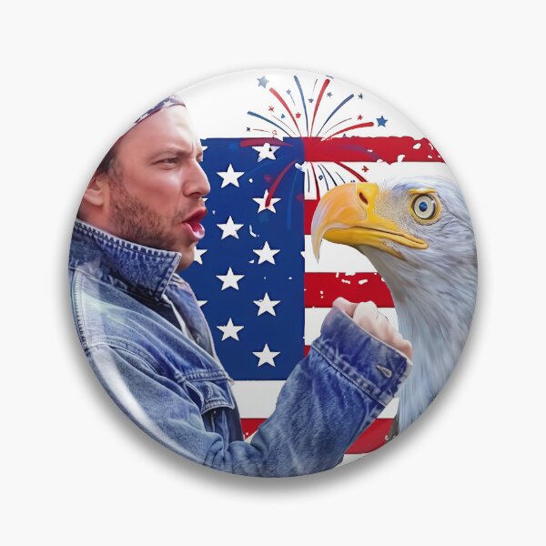 Item preview, Happy 4th of July Rock Flag and Eagle designed and sold by Angryblu3.