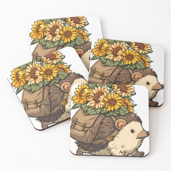 Artikelvorschau, Igel-Sonnenblumen-Rucksack entworfen und verkauft von pumsquare.