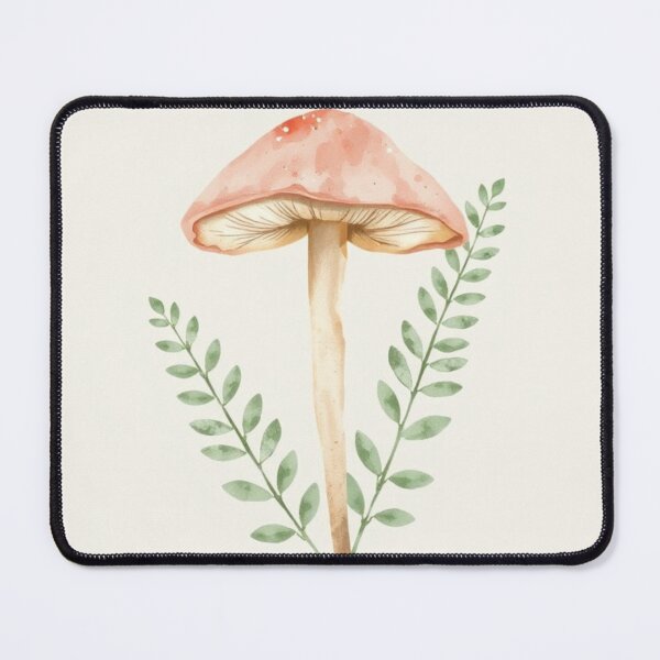 Item preview, Earthy Watercolor Botanical Mushroom Art Print designed and sold by Vida e Arte.