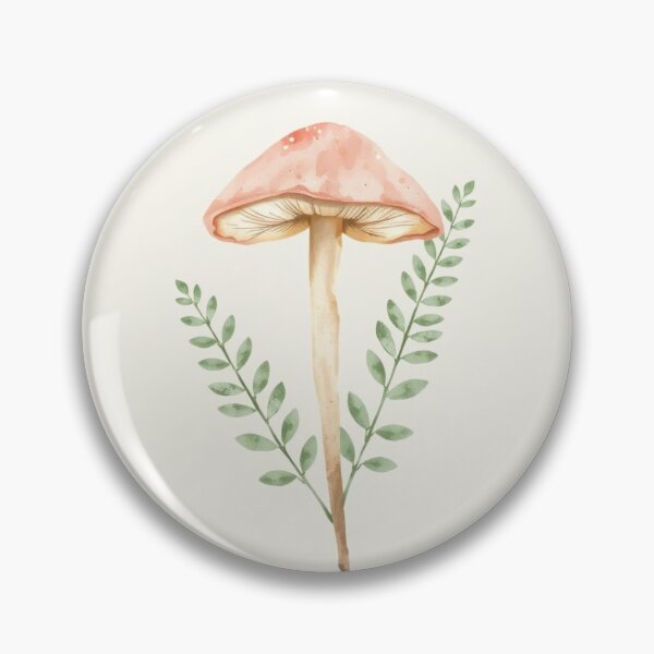 Item preview, Earthy Watercolor Botanical Mushroom Art Print designed and sold by Vida e Arte.