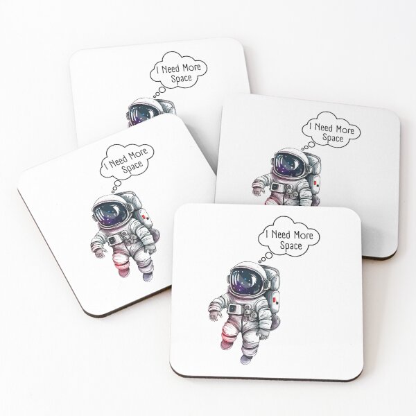 Item preview, I Need More Space – Funny Astronaut Meme designed and sold by EVESTUDIOART.