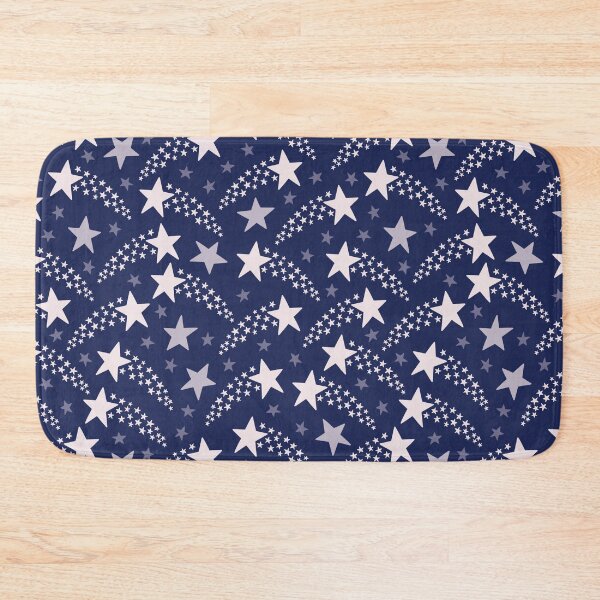 Item preview, Shooting Stars Dark Blue Starry Pattern designed and sold by winterpumpkin.