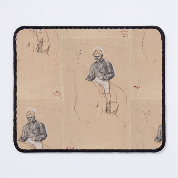 Item preview, Mounted Jockey on Horseback Study designed and sold by artofuniverse.