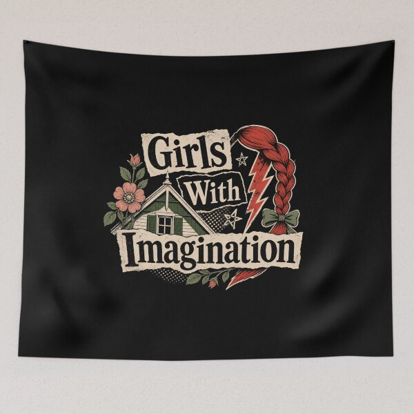 Item preview, Girls With Imagination Anne of Green Gables Red Braid Art designed and sold by Fenay Designs.
