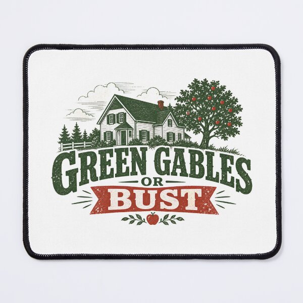 Item preview, Green Gables Or Bust Anne of Green Gables Vintage House Art designed and sold by Fenay Designs.