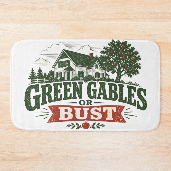 Item preview, Green Gables Or Bust Anne of Green Gables Vintage House Art designed and sold by Fenay Designs.