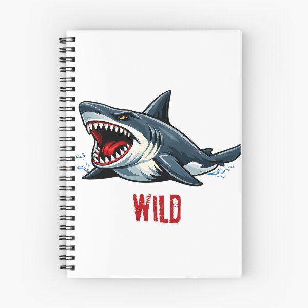 Item preview, Roaring Wild Great White Shark Vector Illustration designed and sold by ROARSOME DESiGNS.