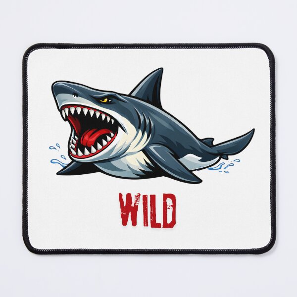 Item preview, Roaring Wild Great White Shark Vector Illustration designed and sold by ROARSOME DESiGNS.