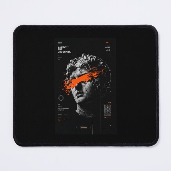 Item preview, Disrupt the Ordinary – Abstract Glitch Statue Aesthetic | Modern Streetwear Art designed and sold by BunnyPixel21 .