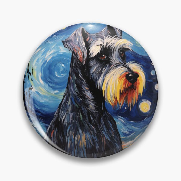 Item preview, Funny Standard Schnauzer Starry Night Illustration Mom Dad Kids designed and sold by rafaeltto.