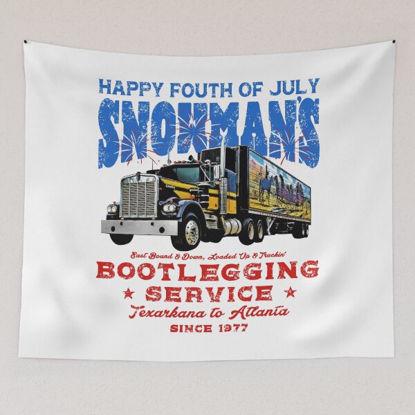 Item preview, Happy 4th of July Snowman's Bootlegging Service Texarkana To Atlanta Since 1977 designed and sold by Angryblu3.