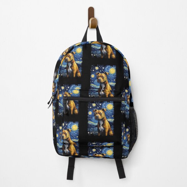Item preview, Funny Staffordshire Bull Terrier Starry Night Illustration Mom Dad Kids designed and sold by rafaeltto.