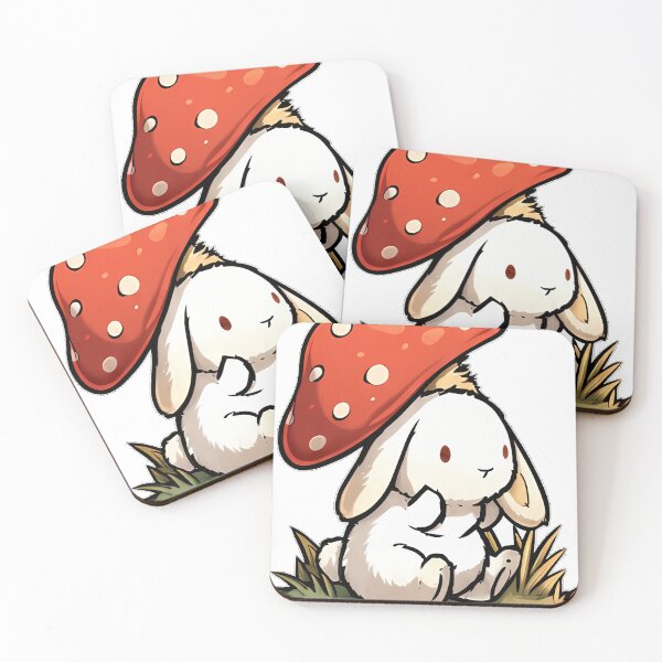 Item preview, Bunny Mushroom Parasol designed and sold by pumsquare.