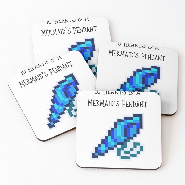 Item preview, Minimalist Mermaid's Pendant - 10 Hearts Stardew Valley Proposal designed and sold by Cozy Moss Studio.