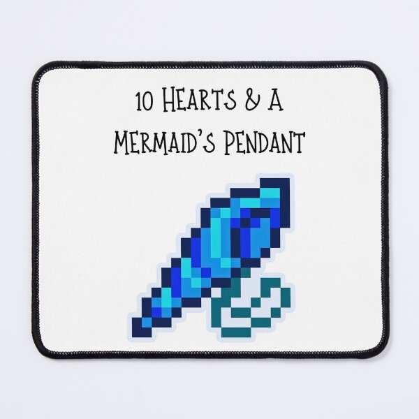 Item preview, Minimalist Mermaid's Pendant - 10 Hearts Stardew Valley Proposal designed and sold by Cozy Moss Studio.