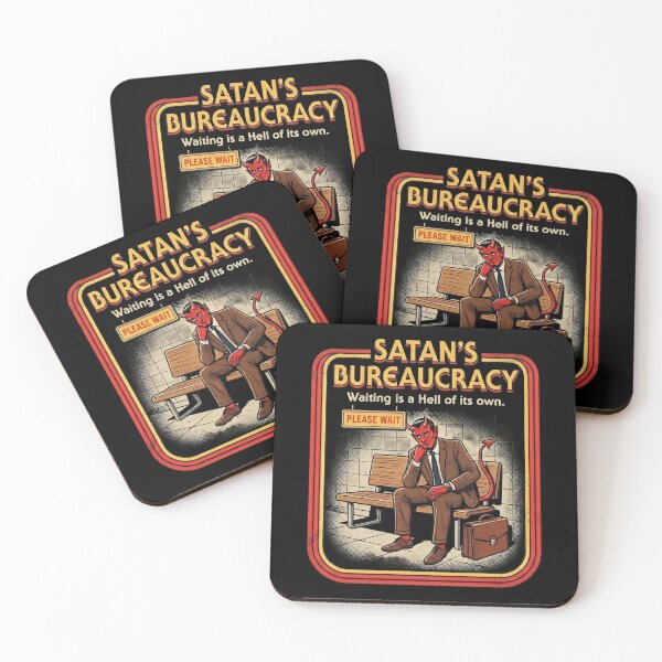 Item preview, Satan's Bureaucracy - Funny Corporate Hell Retro Art designed and sold by ZUVLEX.