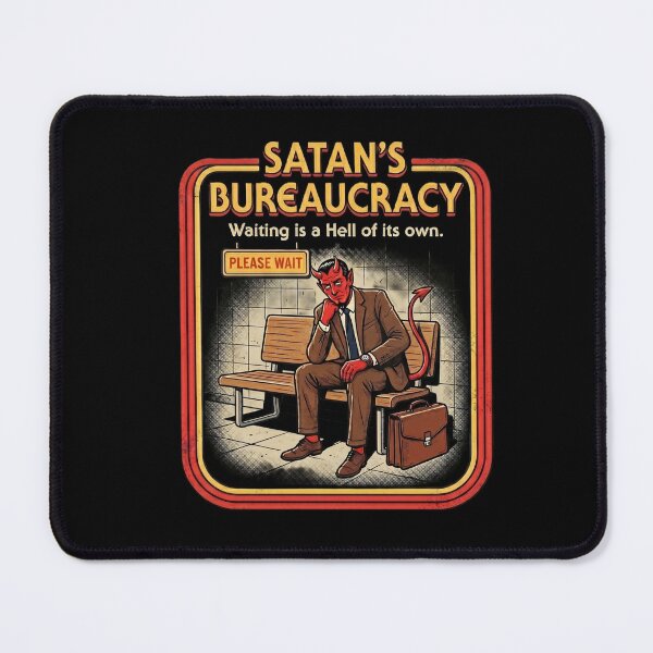 Item preview, Satan's Bureaucracy - Funny Corporate Hell Retro Art designed and sold by ZUVLEX.
