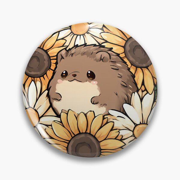 Item preview, Hedgehog Sunflower Wreath designed and sold by pumsquare.