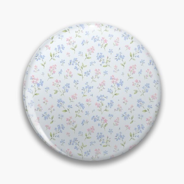 Item preview, Forget Me Not Watercolor Cluster Seamless Floral Pattern designed and sold by Inkworksbyshery.