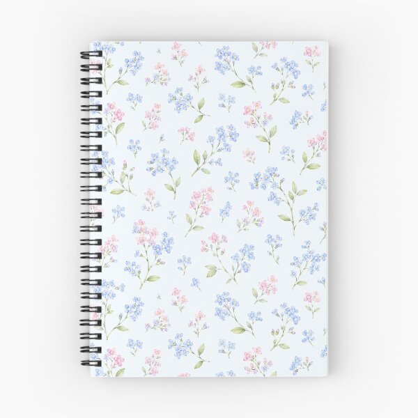 Item preview, Forget Me Not Watercolor Cluster Seamless Floral Pattern designed and sold by Inkworksbyshery.