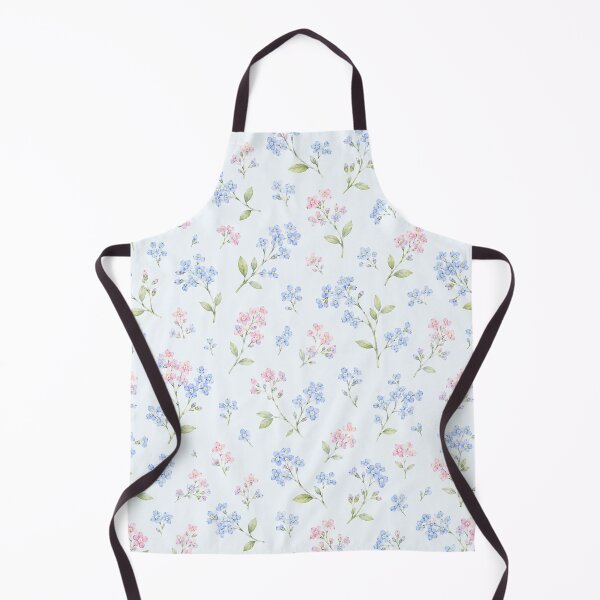Item preview, Forget Me Not Watercolor Cluster Seamless Floral Pattern designed and sold by Inkworksbyshery.