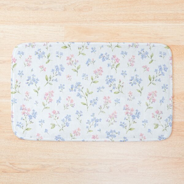 Item preview, Forget Me Not Watercolor Cluster Seamless Floral Pattern designed and sold by Inkworksbyshery.
