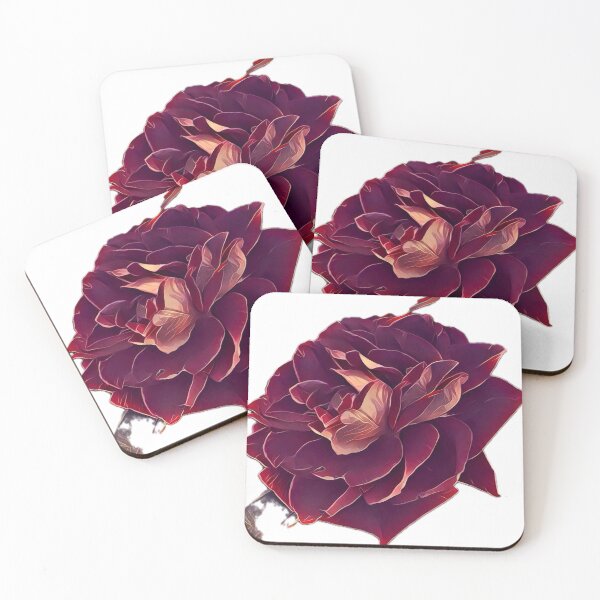 Item preview, Isolated Dark Burgundy Rose Flower Graphic designed and sold by BalkanBloom.