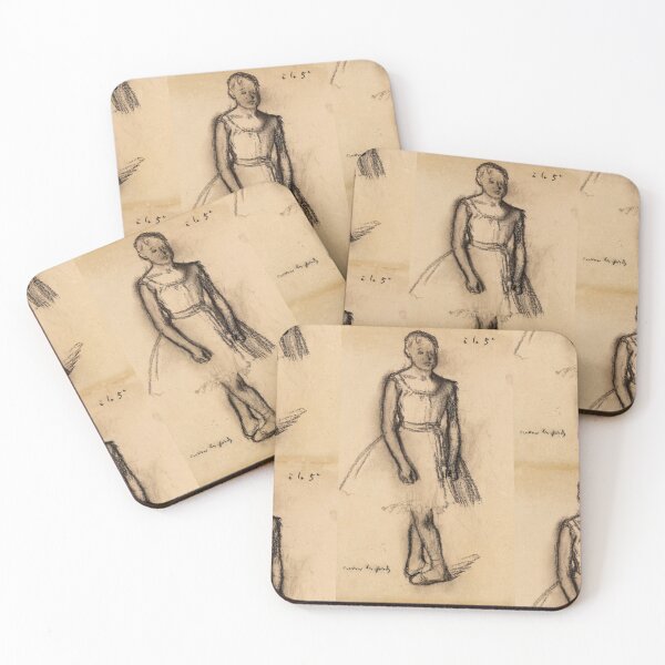 Item preview, Standing Young Ballerina Charcoal Sketch designed and sold by artofuniverse.