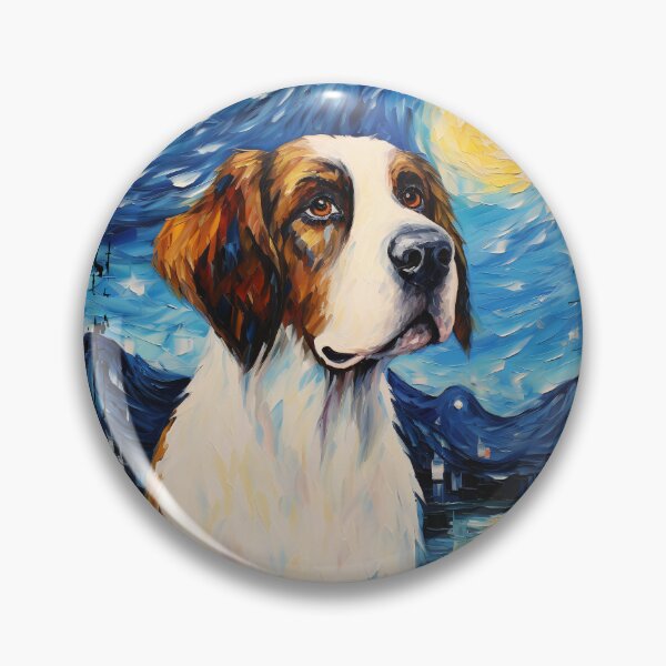 Item preview, Funny St. Bernard Starry Night Illustration Mom Dad Kids designed and sold by rafaeltto.