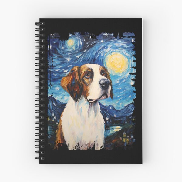 Item preview, Funny St. Bernard Starry Night Illustration Mom Dad Kids designed and sold by rafaeltto.